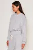 Sundry Lounge Banded Hoodie in Blue Linen sold by Bailey 44