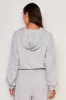 Sundry Lounge Banded Hoodie in Blue Linen sold by Bailey 44