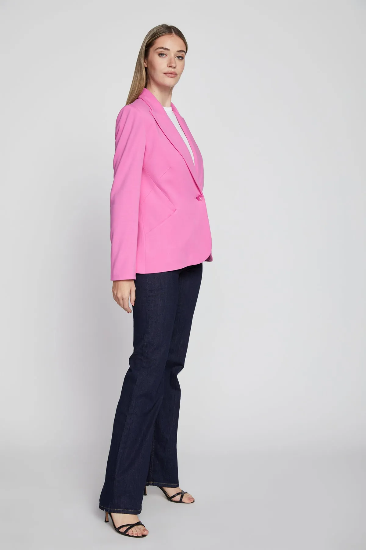 Bailey 44 Zoey Ponte Jacket in Dahlia Pink sold by Bailey 44 product image thumbnail 3