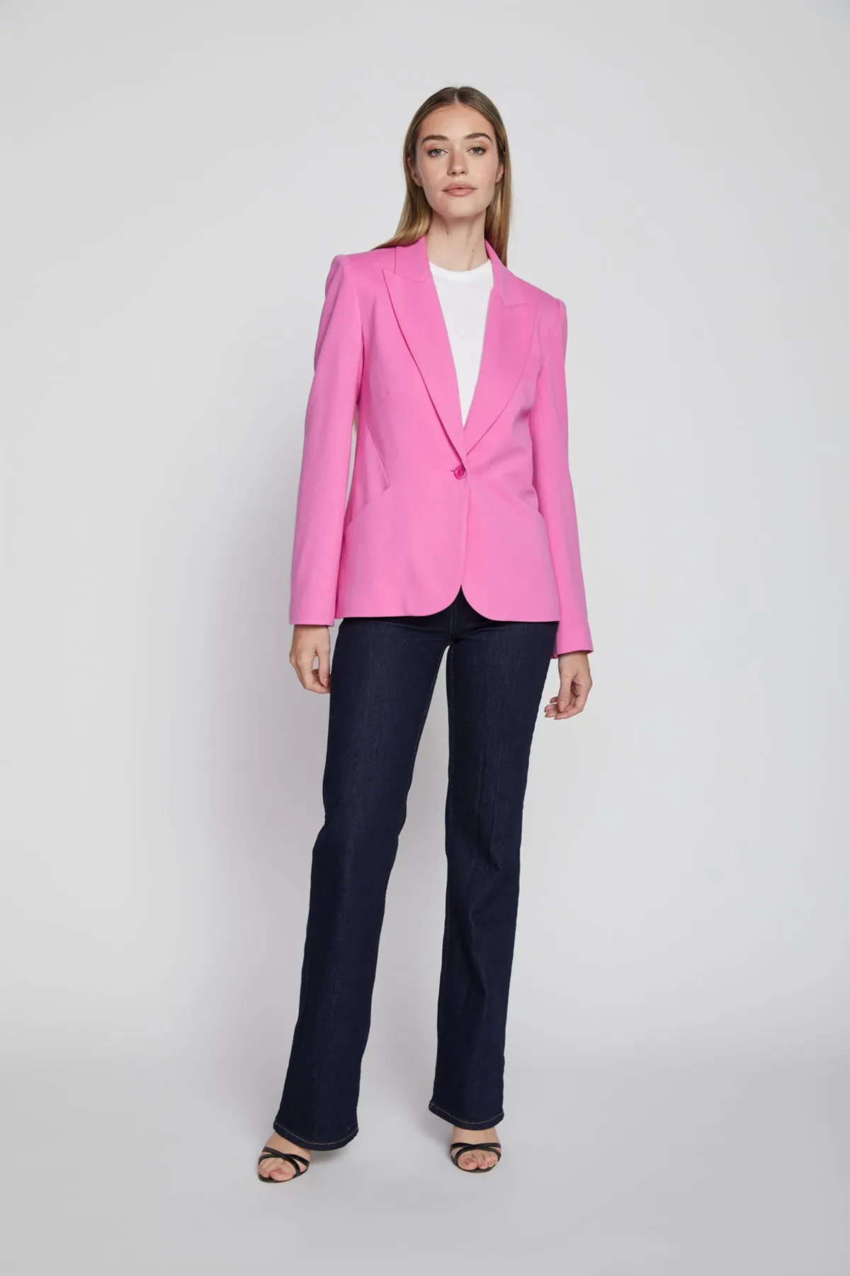 Bailey 44 Zoey Ponte Jacket in Dahlia Pink sold by Bailey 44