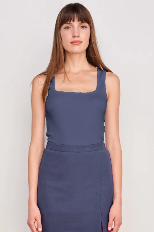 Sundry Bodycon Tank in Navy sold by Bailey 44