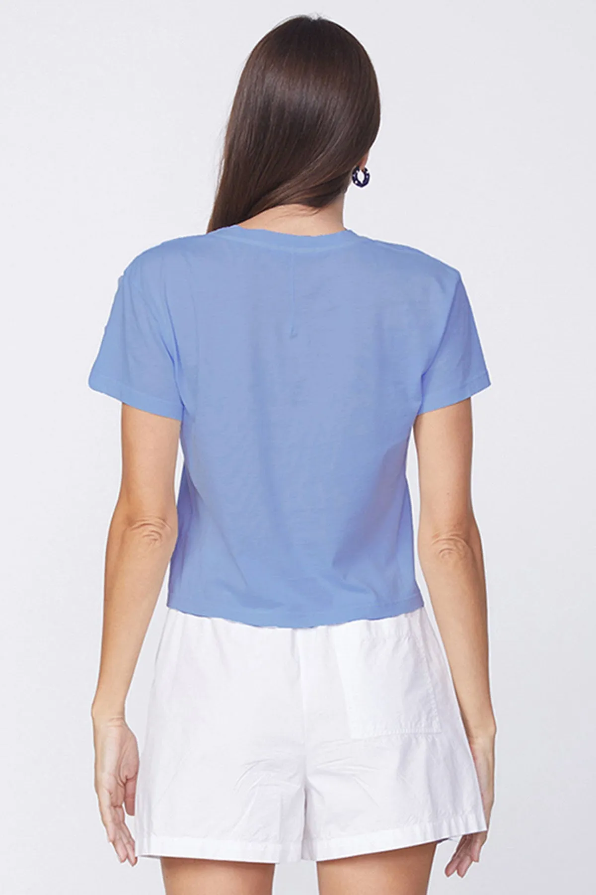 Stateside Cloud Jersey Short Sleeve Crew in Sea sold by Bailey 44 product image thumbnail 2