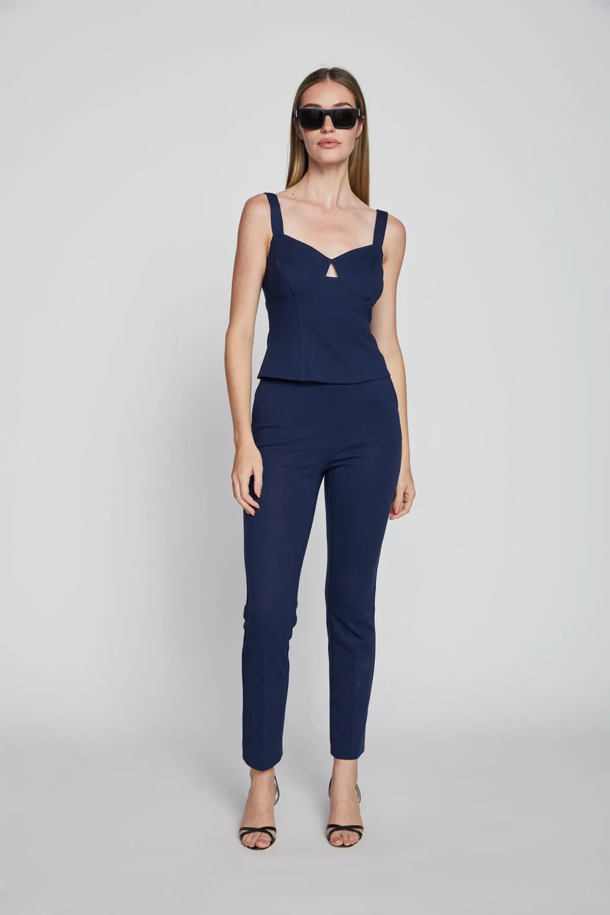 Bailey 44 Clementine Ponte Top in Deep Sea sold by Bailey 44 product image thumbnail 5