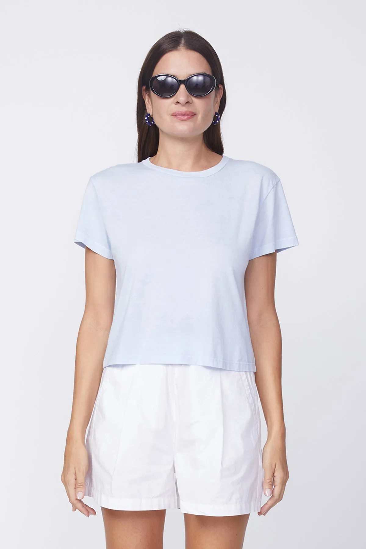 Stateside Cloud Jersey Short Sleeve Crew in Blue Sky sold by Bailey 44 product image thumbnail 2