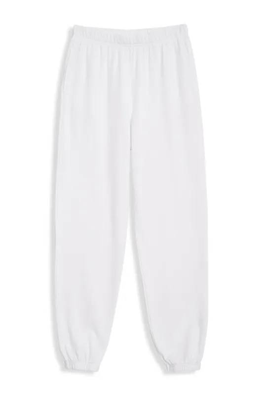 Stateside Softest Fleece Sweatpant with Pockets in White sold by Bailey 44