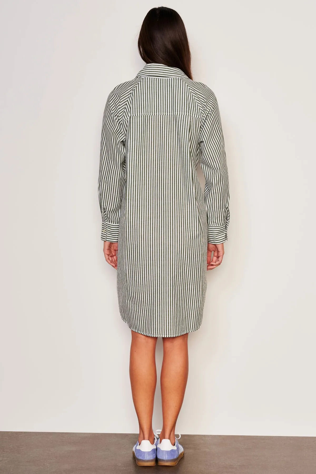 Sundry Shirttail Easy Dress in Fern sold by Bailey 44 product image thumbnail 3