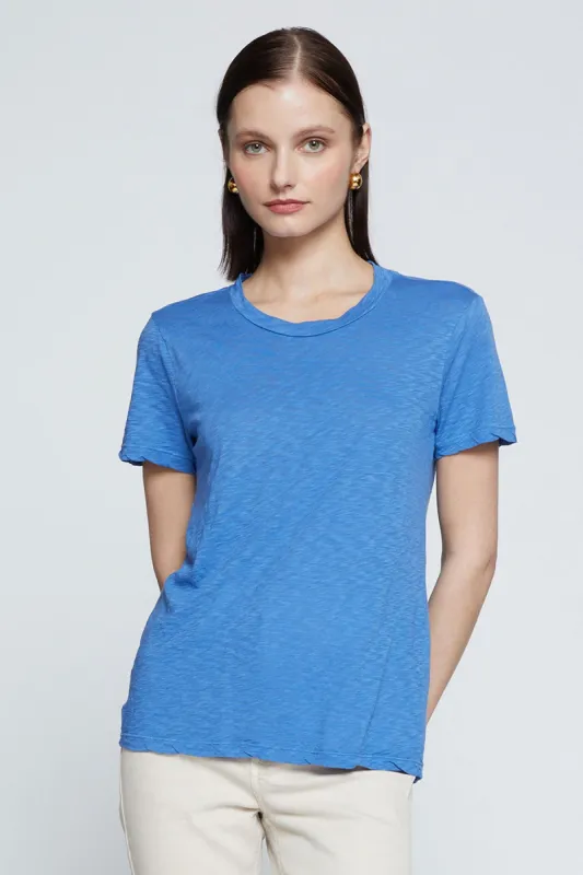 Stateside Supima Slub Short Sleeve Crew in Club Blue sold by Bailey 44