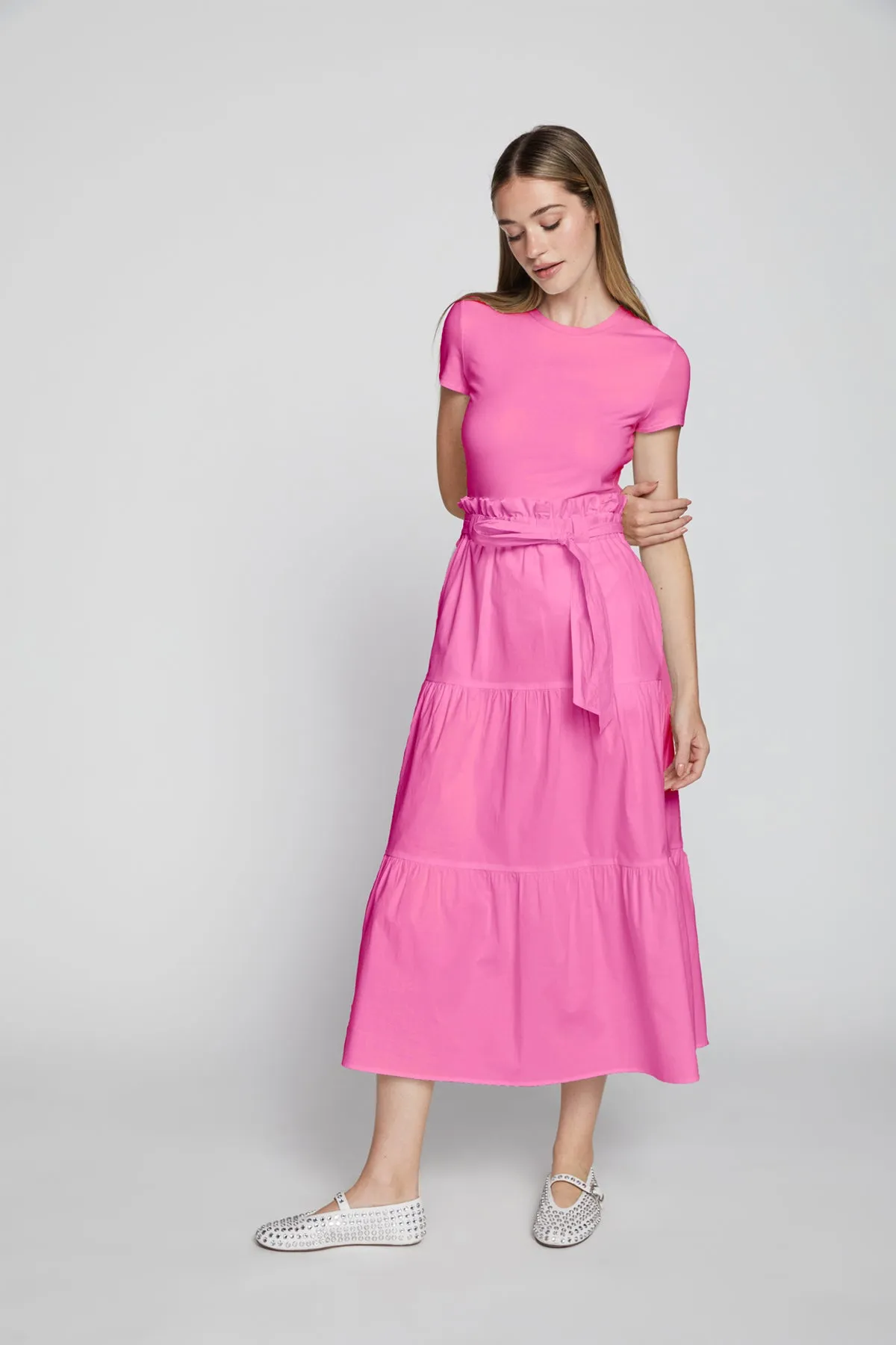 Bailey 44 Frankie Poplin Dress in Dahlia Pink sold by Bailey 44 product image thumbnail 2