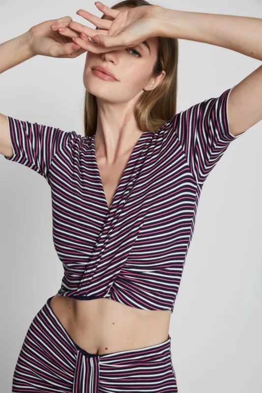 Bailey 44 Reva Stripe Top in Deep Sea Stripe sold by Bailey 44