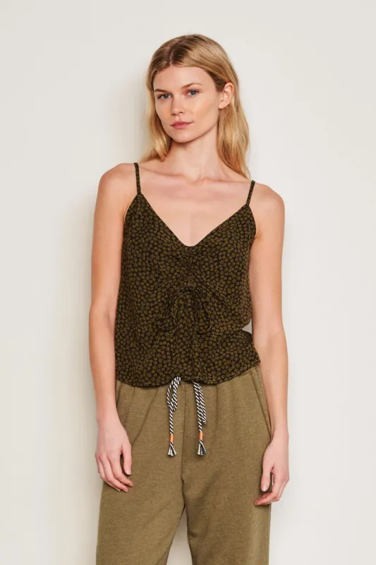 Sundry Clover Flutter Cami in Olive sold by Bailey 44