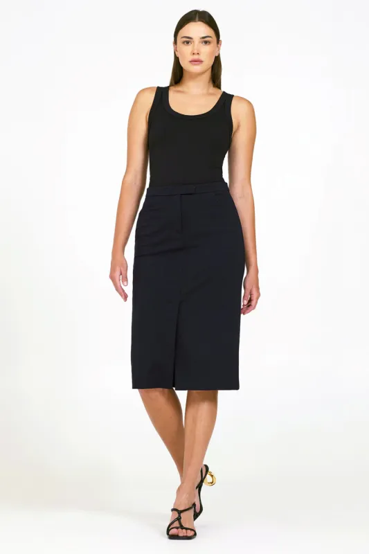 Bailey 44 Rosa Ponte Skirt in Midnight Blue sold by Bailey 44