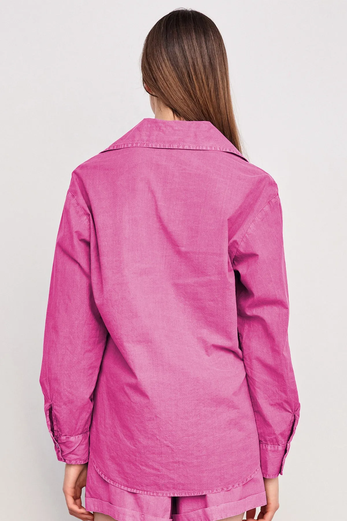 Sundry Voile Button Down in Pigment Magenta sold by Bailey 44 product image thumbnail 2