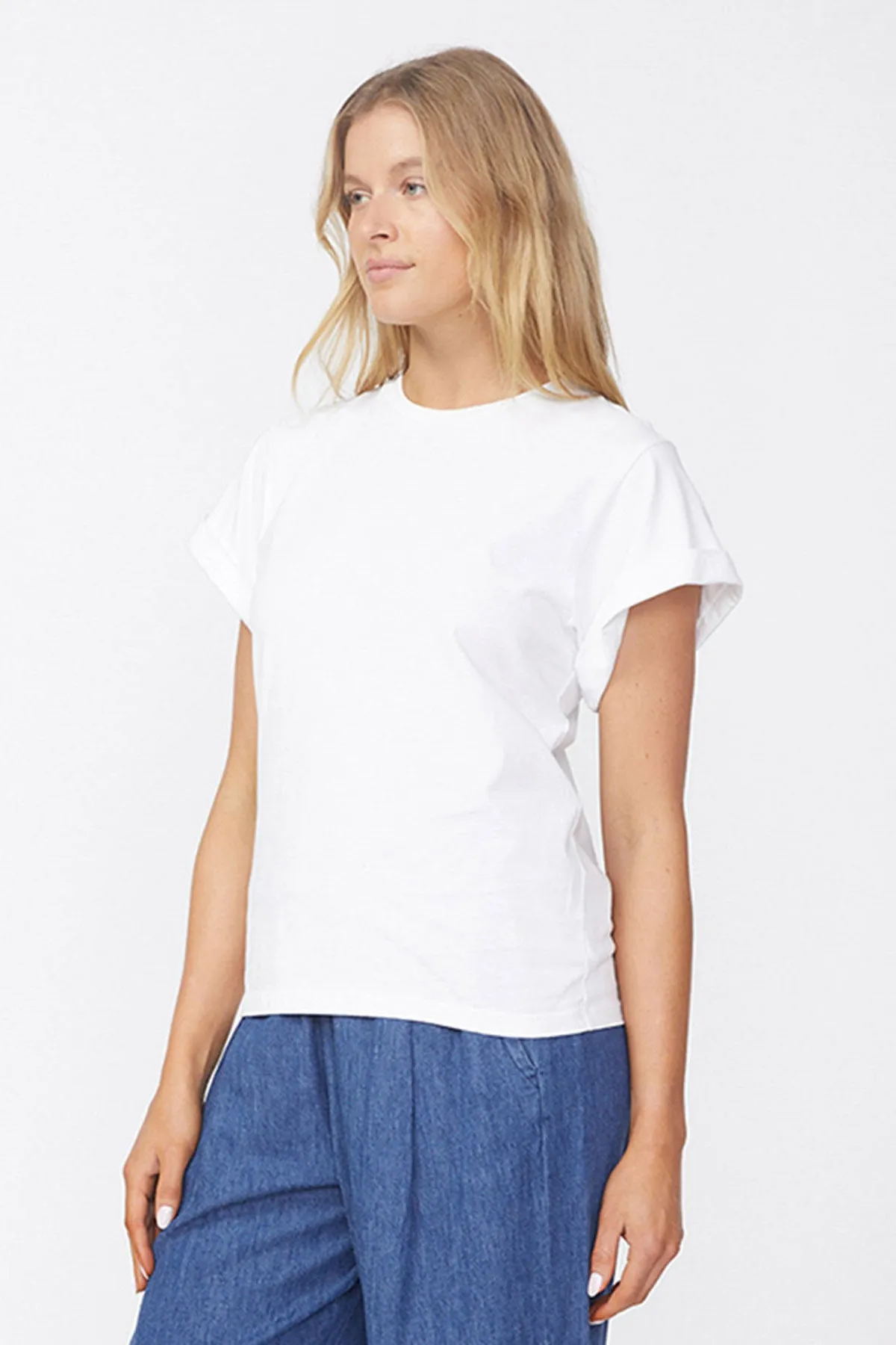 Stateside Cloud Jersey Oversized T-Shirt in Paper sold by Bailey 44 product image thumbnail 3