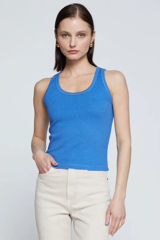 Stateside Luxe 2x1 Rib Classic Tank in Club Blue sold by Bailey 44