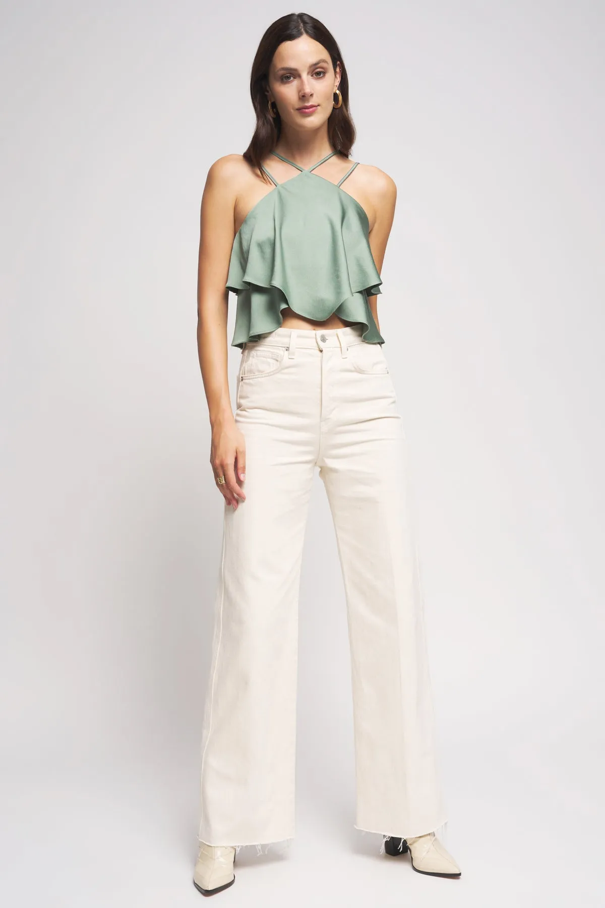 Bailey 44 Kiera Halter Petal Top in Cactus sold by Bailey 44 product image thumbnail 4
