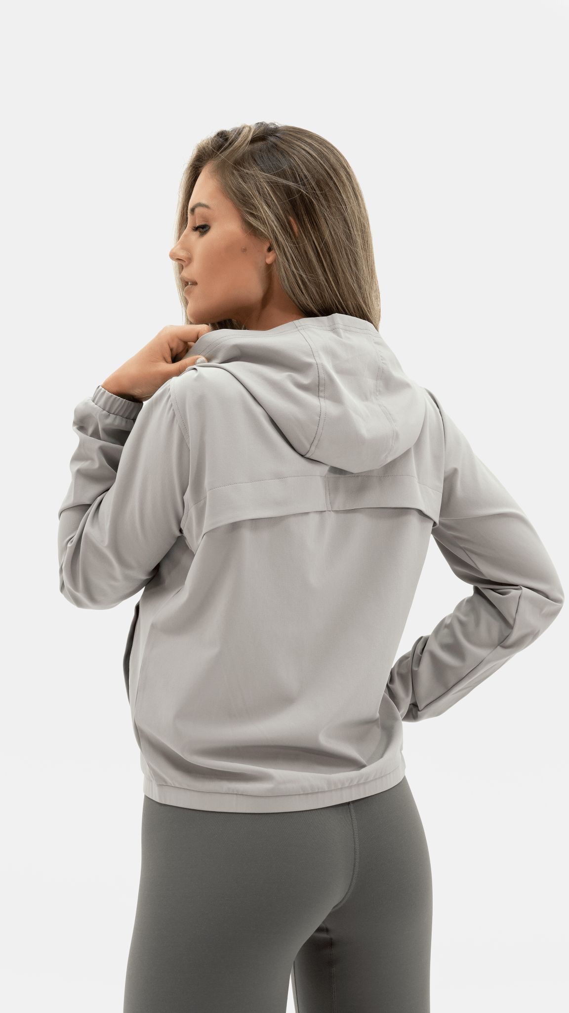 The Further Jacket - Fog - Revitalized sold by Balance Athletica product image thumbnail 2