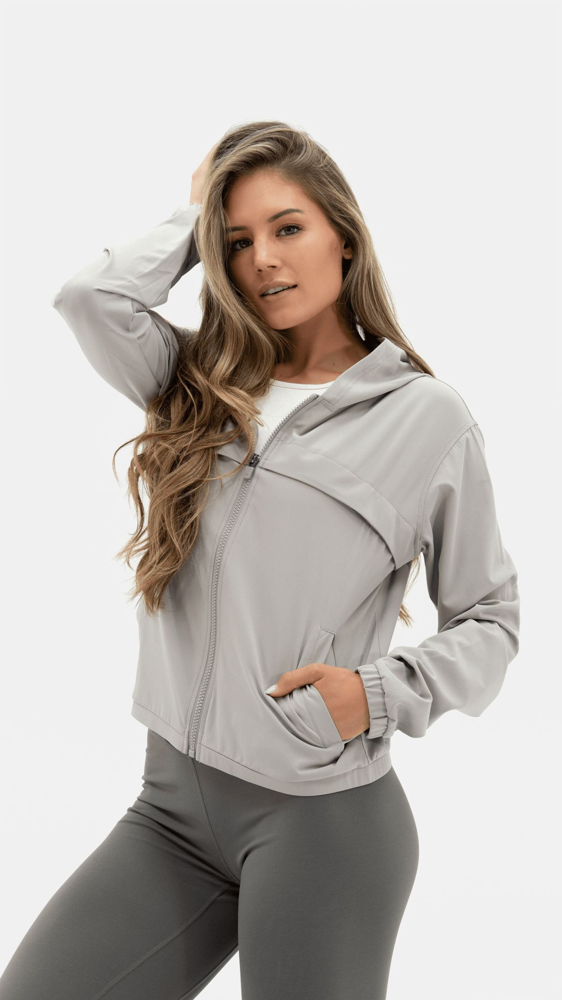 The Further Jacket - Fog - Revitalized sold by Balance Athletica