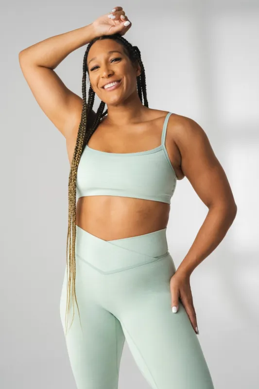 Vitality Daydream® Block Square Bra - Mint Marl sold by Balance Athletica