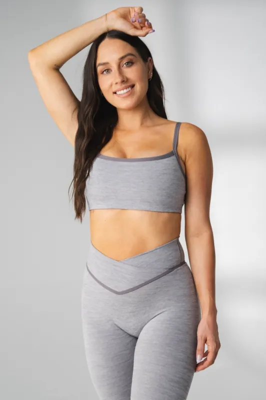 Vitality Daydream® Block Square Bra - Concrete Marl sold by Balance Athletica
