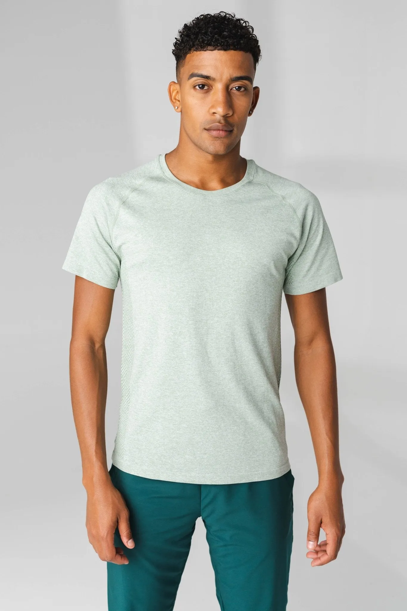 Vitality Kinetic® Tee - Eucalyptus Marl sold by Balance Athletica