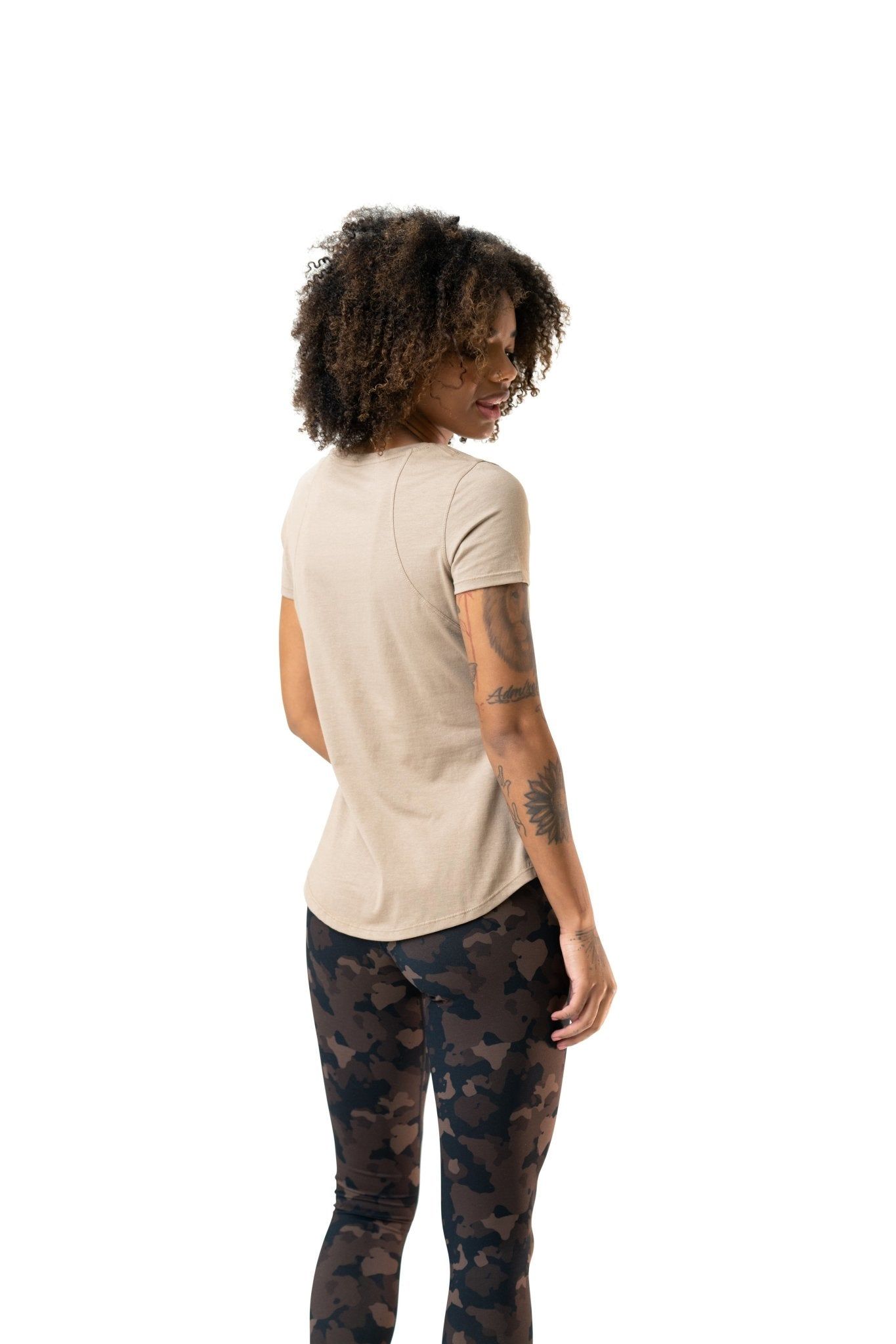 The Echo Tee - Dune - Revitalized sold by Balance Athletica product image thumbnail 3