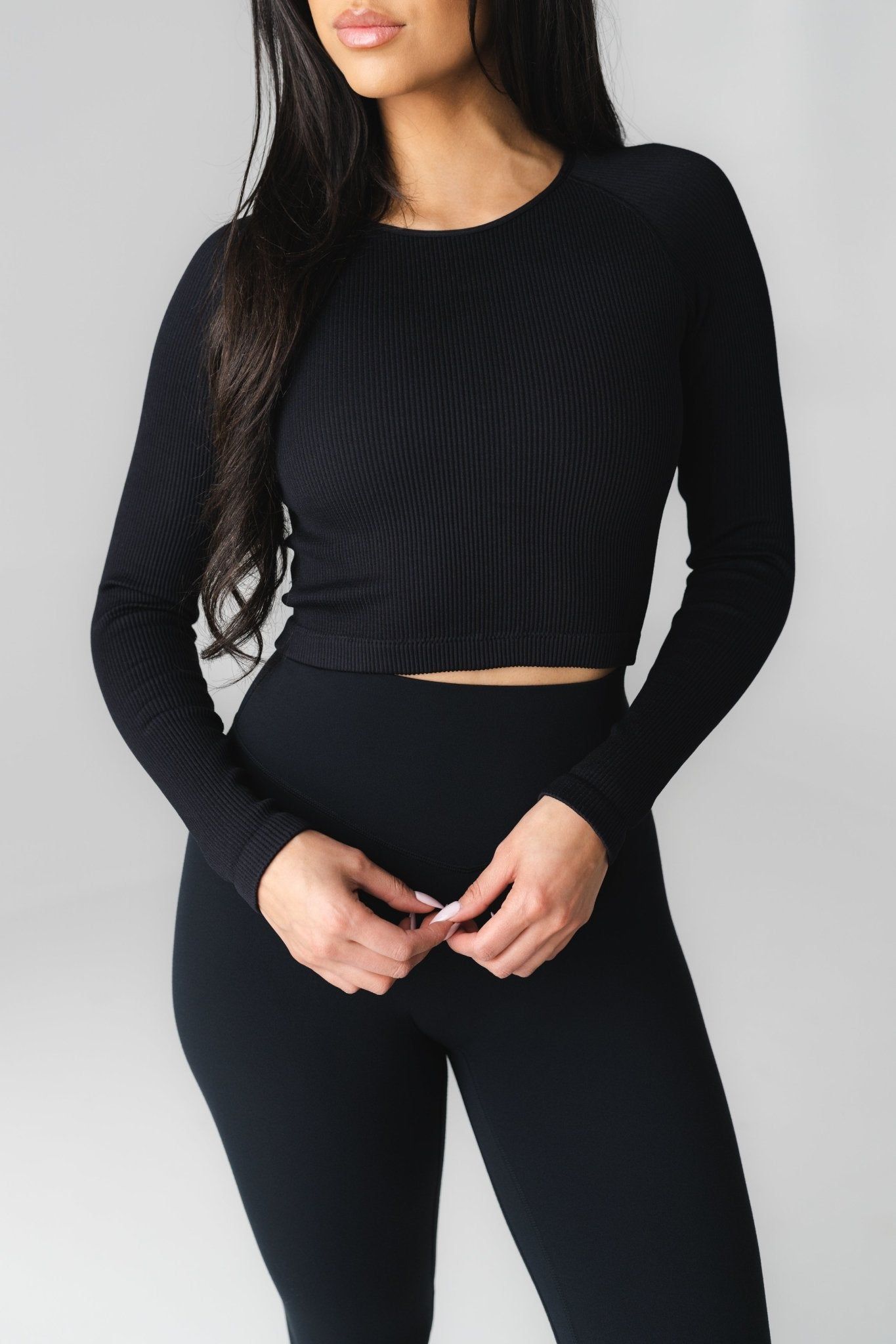 Synergy Open Back Long Sleeve - Midnight - Revitalized sold by Balance Athletica product image thumbnail 3