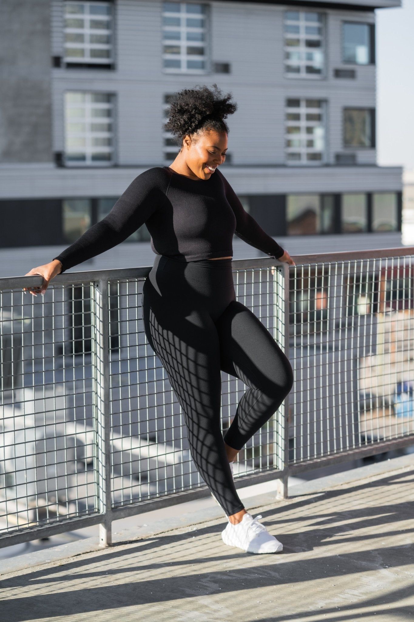 Synergy Open Back Long Sleeve - Midnight - Revitalized sold by Balance Athletica product image thumbnail 5