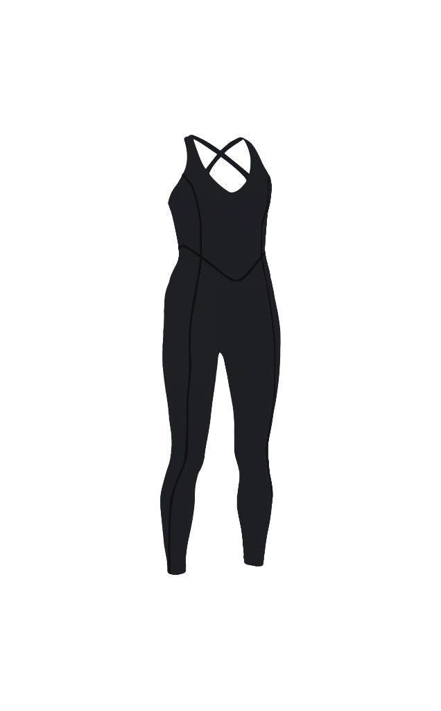 Cloud II™ X Jumpsuit - Midnight - Revitalized sold by Balance Athletica product image thumbnail 2