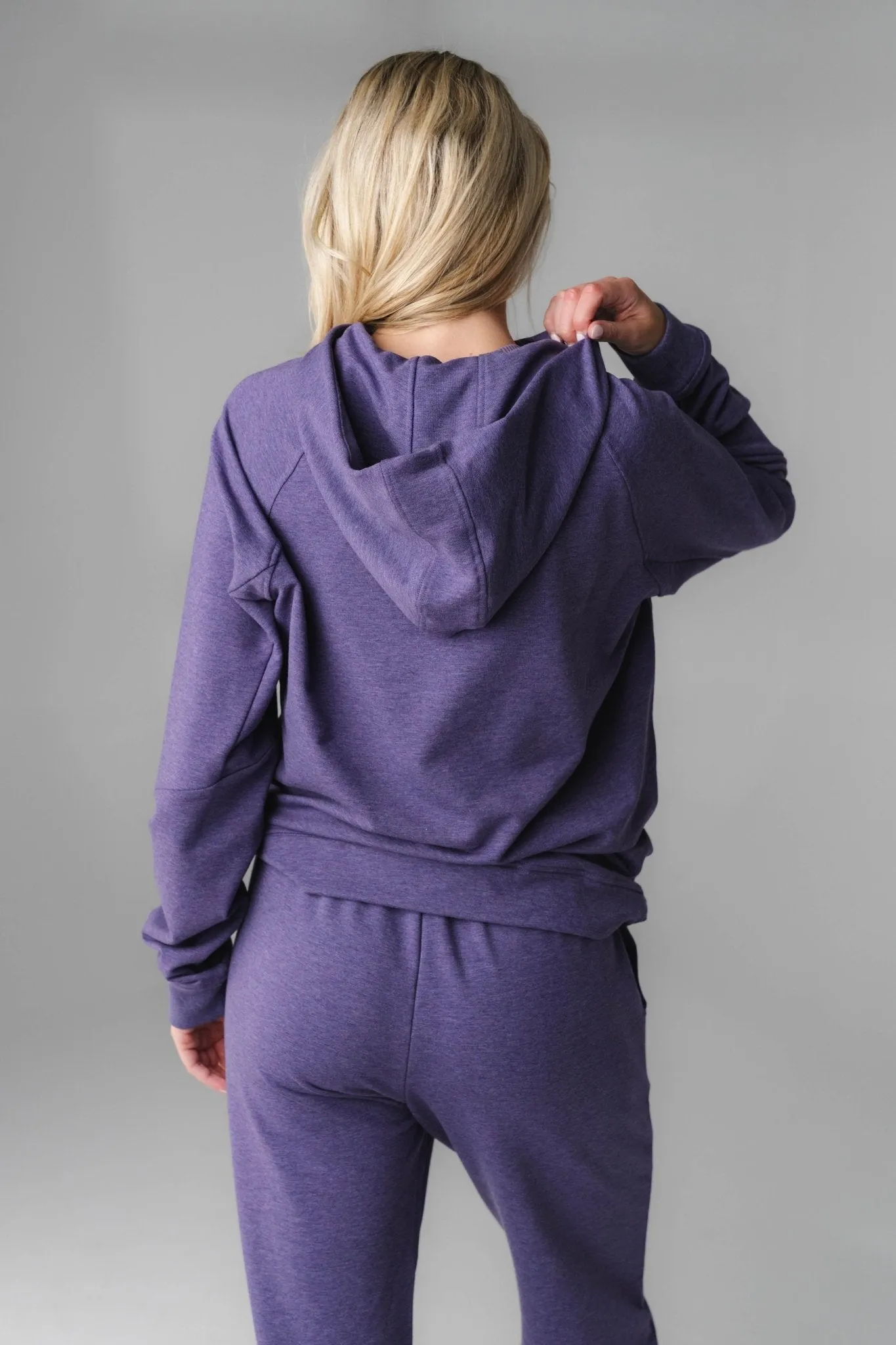 Vitality Studio® Uni Hoodie - Violet Marl sold by Balance Athletica product image thumbnail 5
