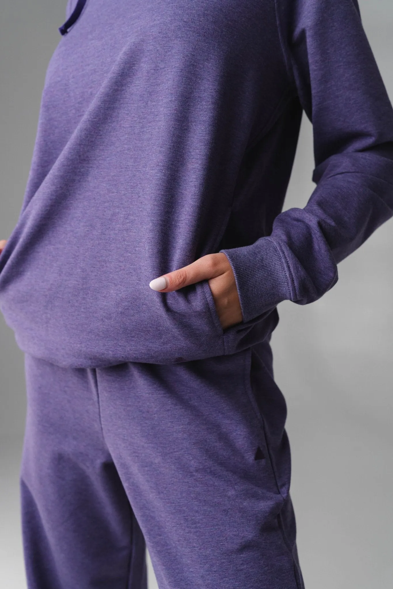 Vitality Studio® Uni Hoodie - Violet Marl sold by Balance Athletica product image thumbnail 4