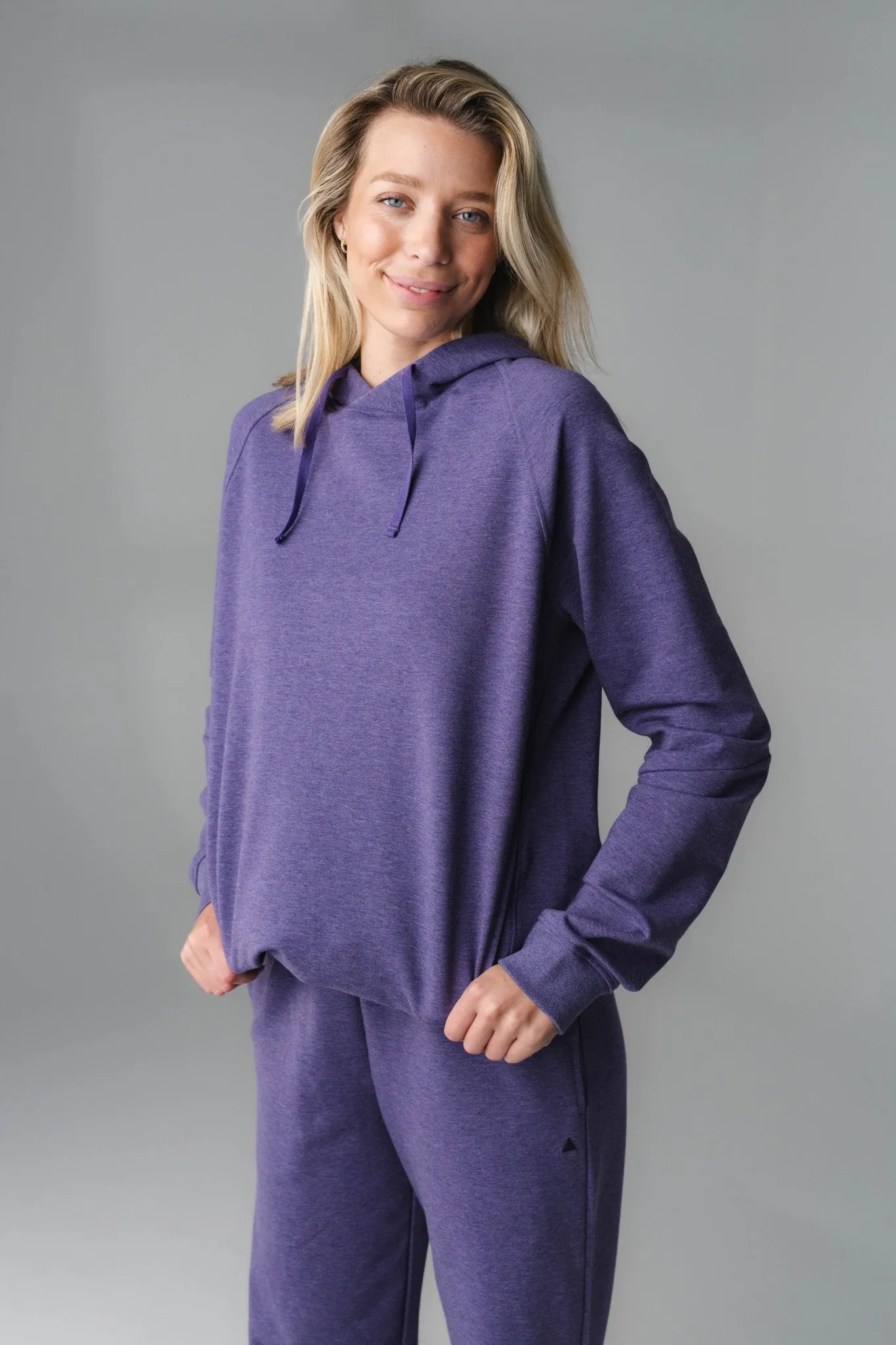 Vitality Studio® Uni Hoodie - Violet Marl sold by Balance Athletica