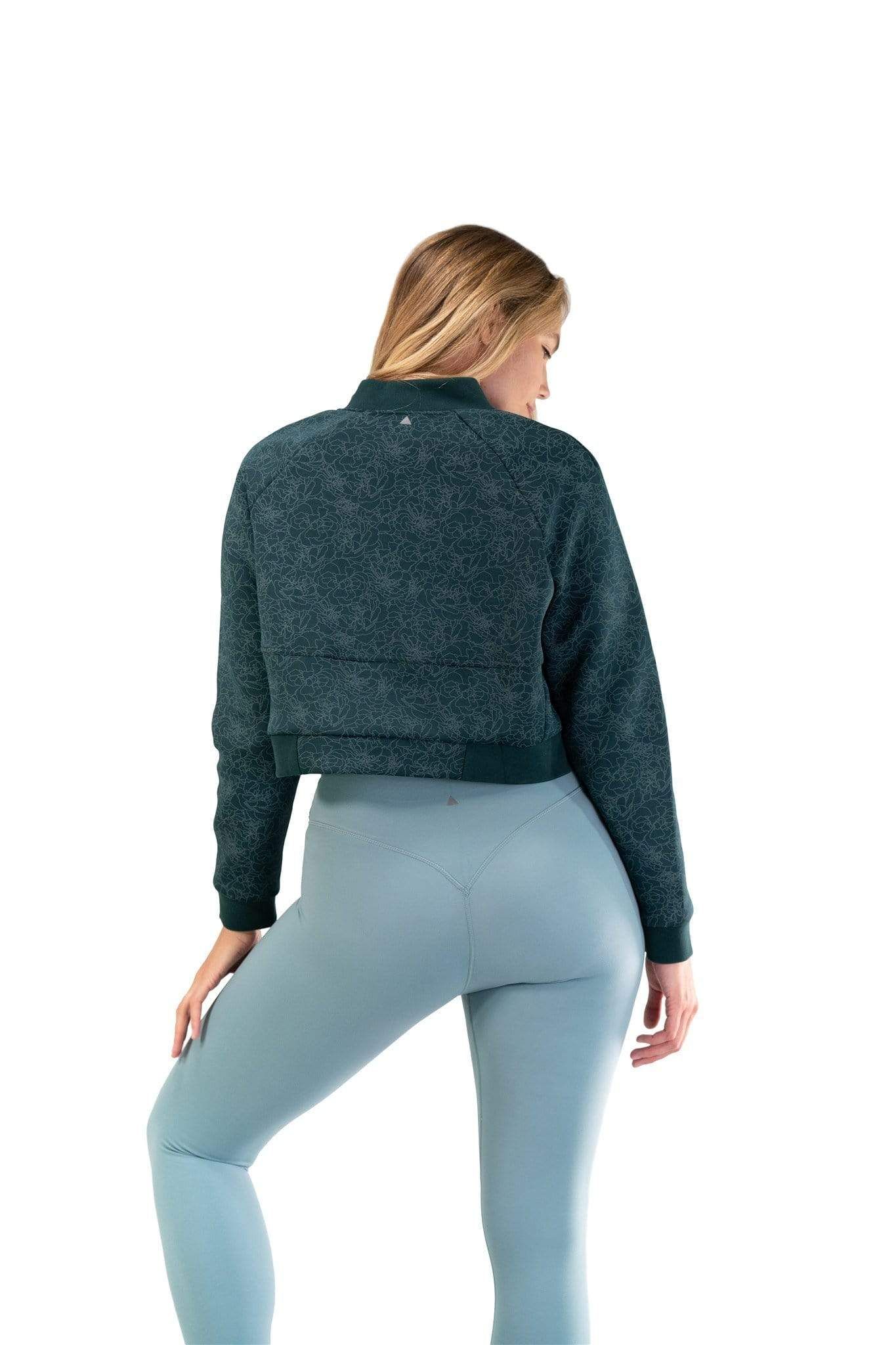 The Women's Flight Jacket - Deep Sea - Fleur - Revitalized sold by Balance Athletica product image thumbnail 4