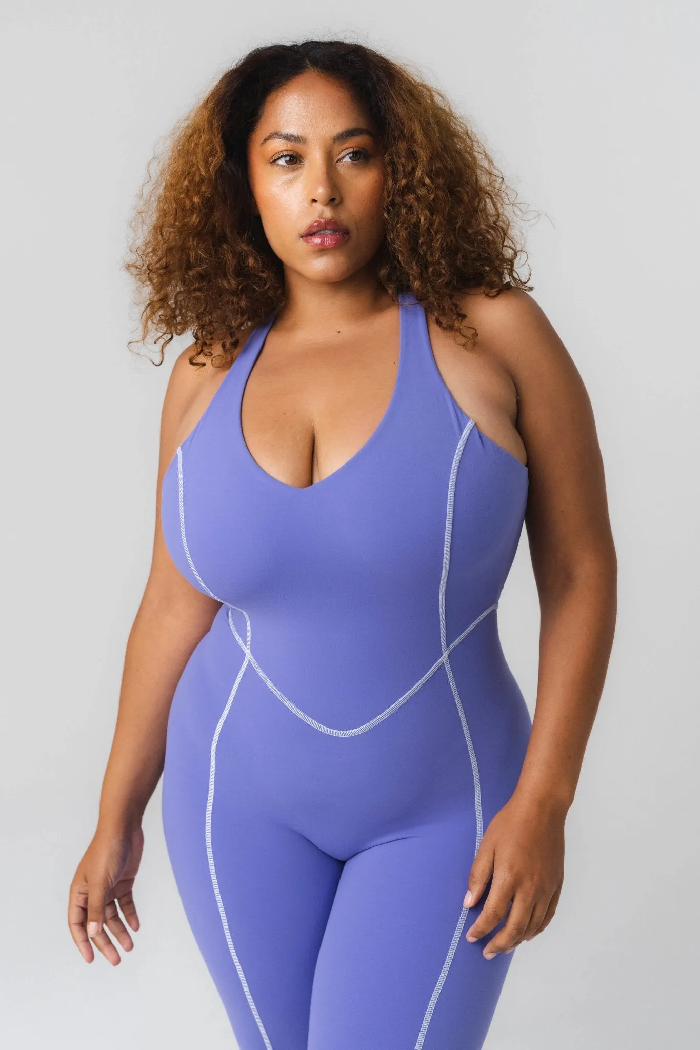 Cloud II™ X Jumpsuit - Blueberry Contrast sold by Balance Athletica product image thumbnail 3