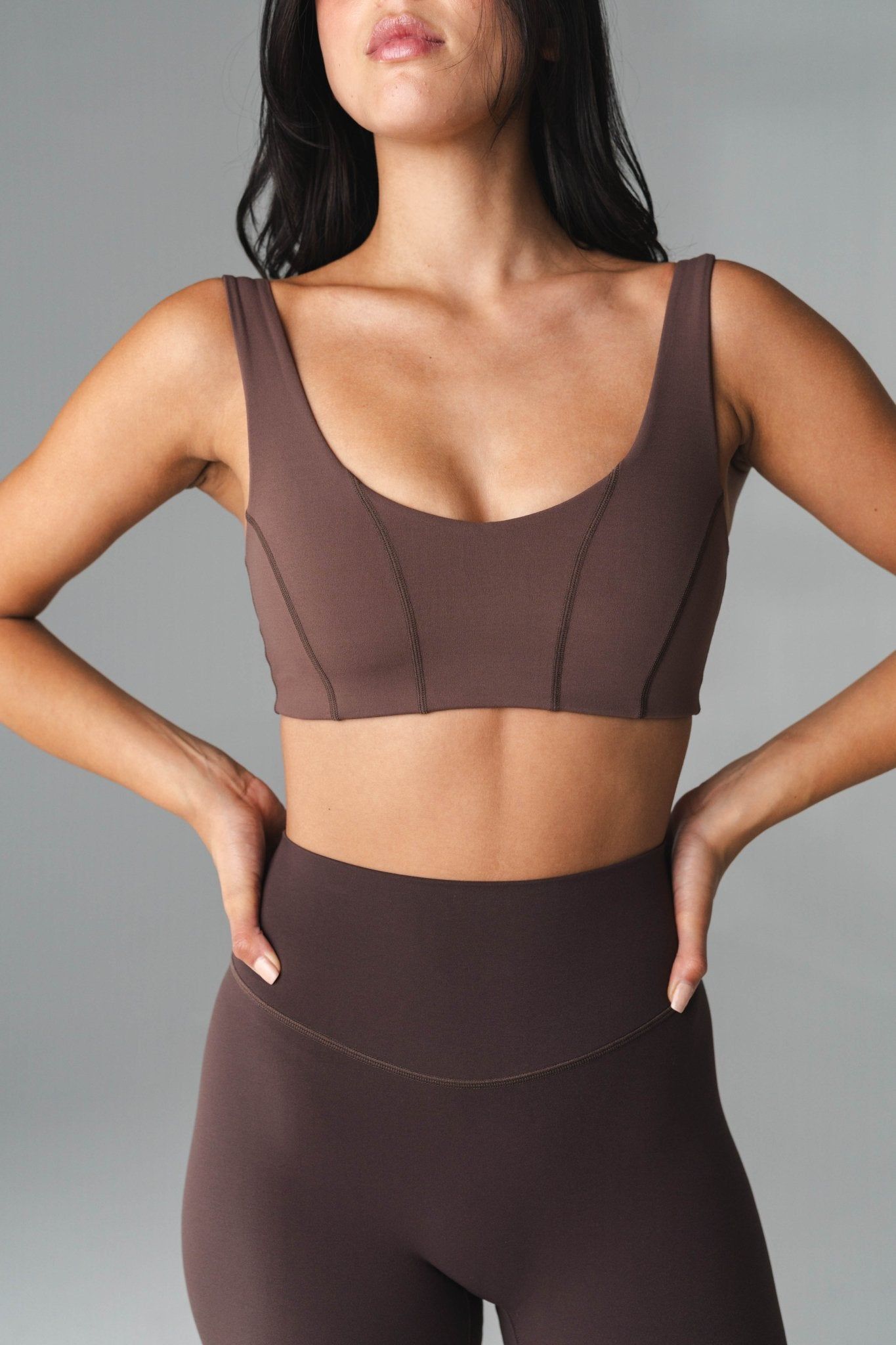 Cloud II™ Corset Bra - Cocoa Contrast sold by Balance Athletica product image thumbnail 3