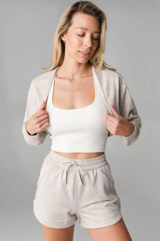 Vitality Studio Shrug - Antler Marl sold by Balance Athletica