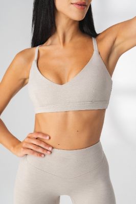 The Cloud V Bra - Champagne Static - Revitalized sold by Balance Athletica