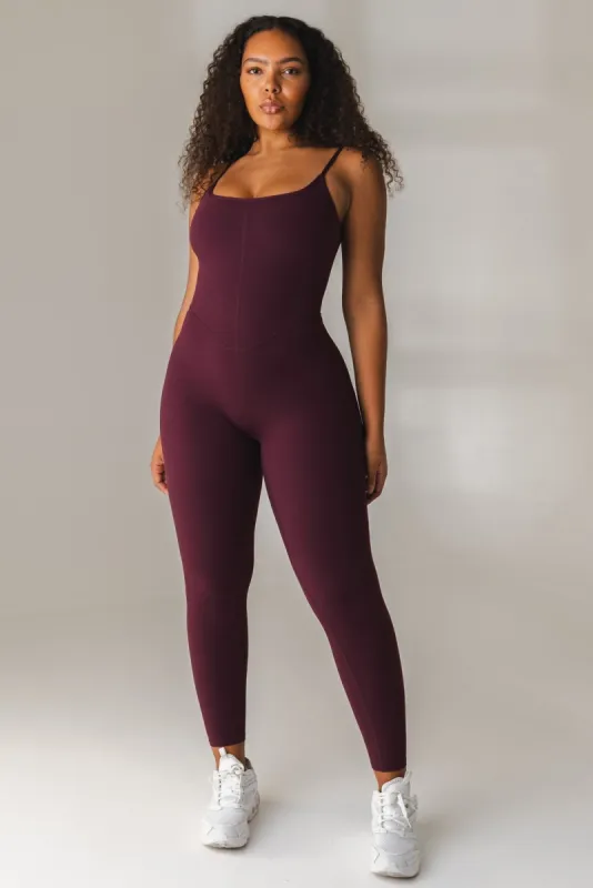 Cloud II™ Court Jumpsuit - Wine sold by Balance Athletica