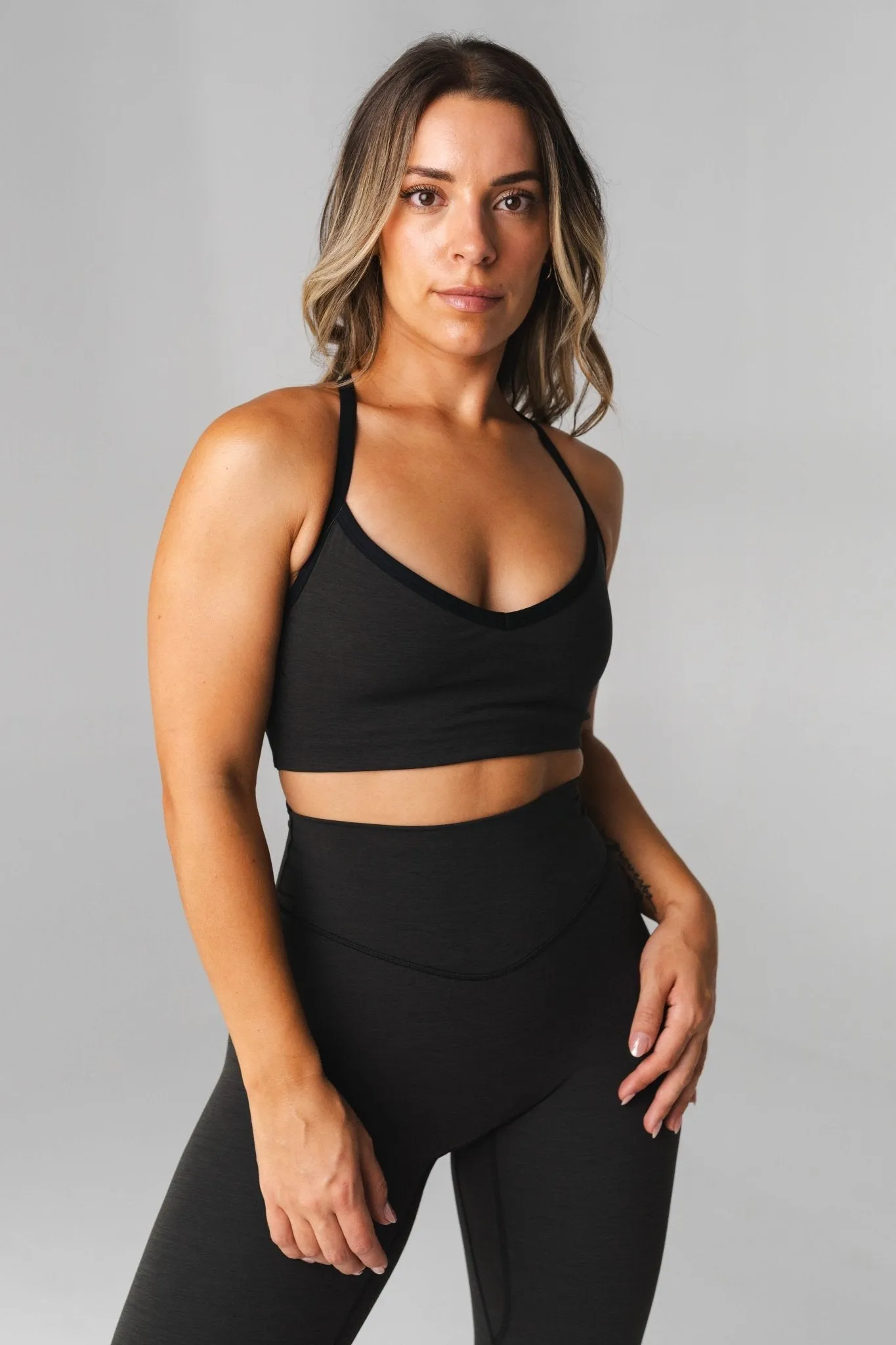 Vitality Daydream® V Bra - Midnight Marl sold by Balance Athletica