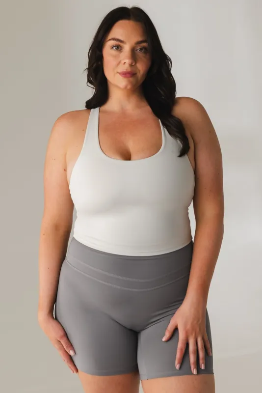 Vitality Revive® Racer Tank - Ash sold by Balance Athletica