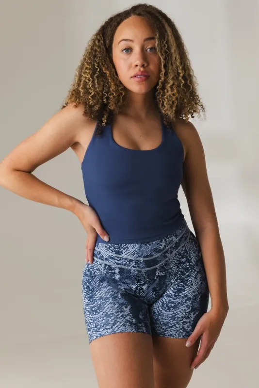 Vitality Revive® Racer Tank - Indigo sold by Balance Athletica