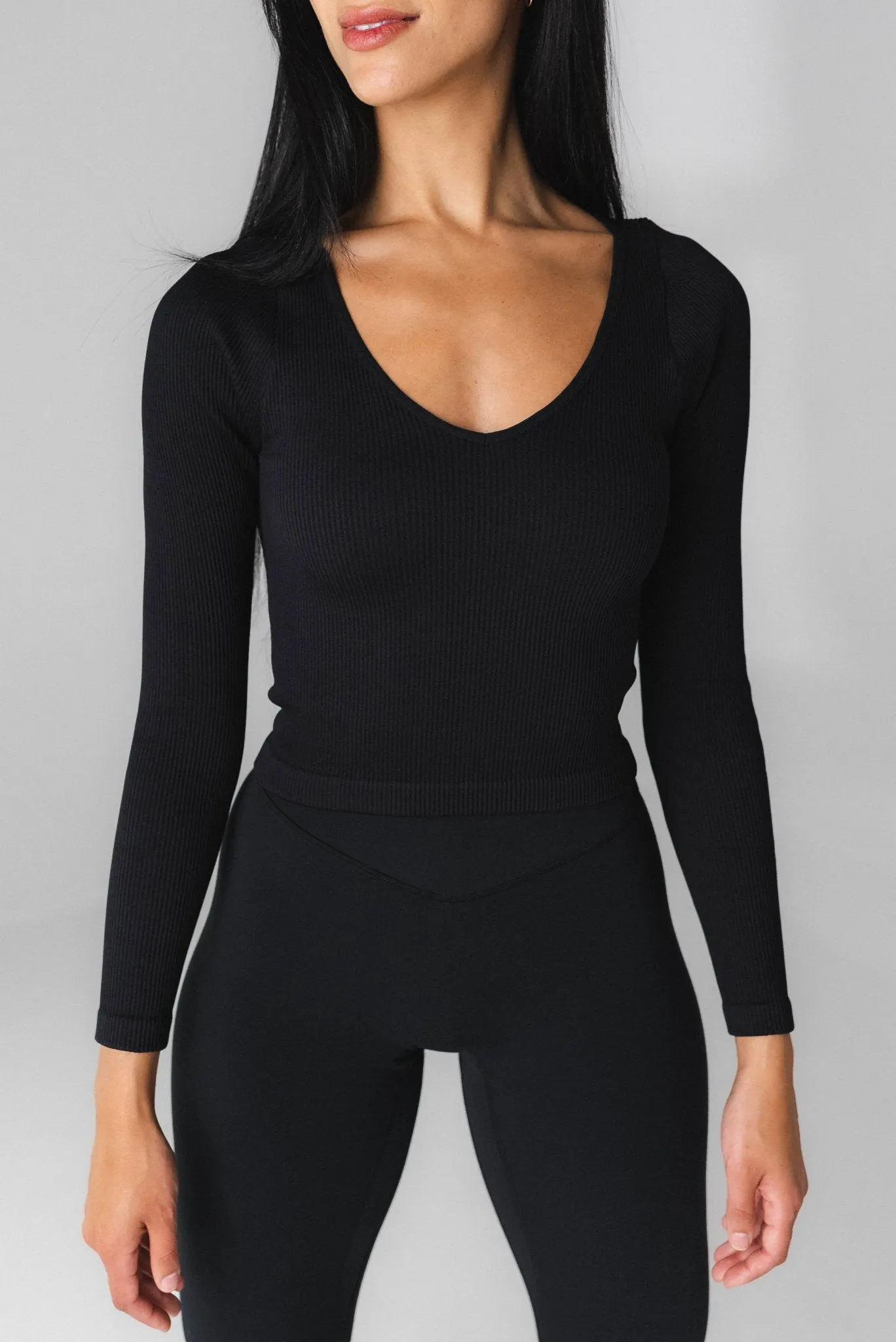 Vitality Synergy® V Long Sleeve - Midnight sold by Balance Athletica product image thumbnail 3