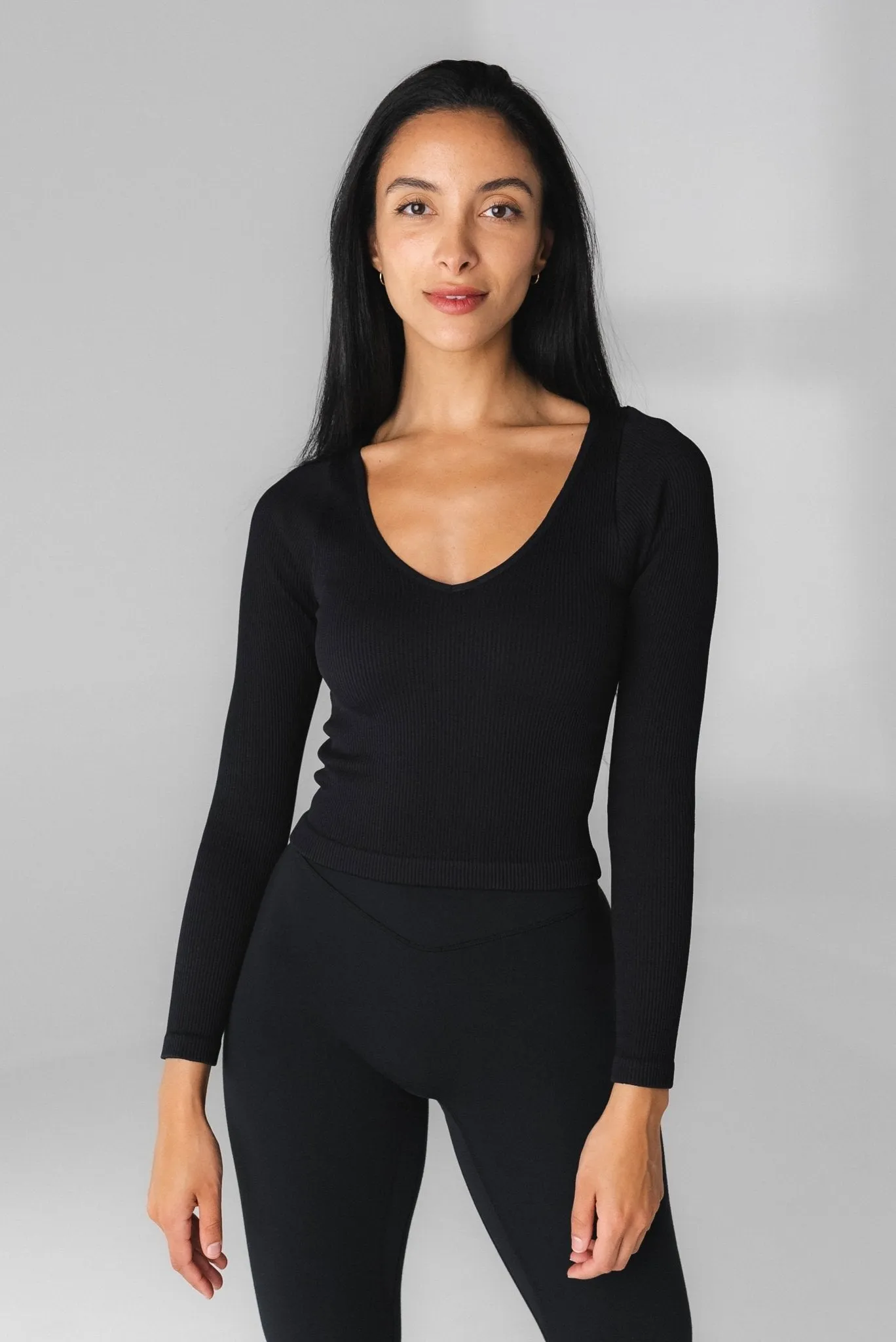 Vitality Synergy® V Long Sleeve - Midnight sold by Balance Athletica