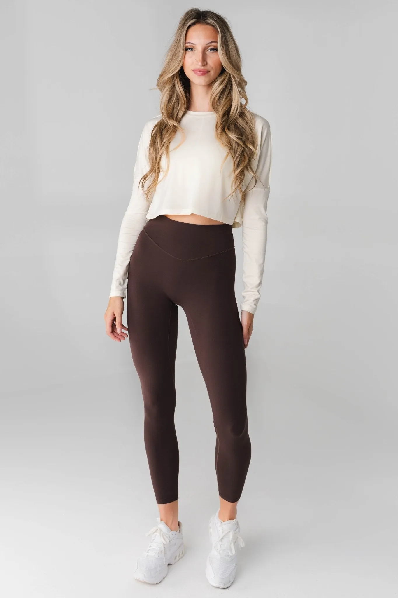 Vitality Versa® Open Back Long Sleeve - Oat sold by Balance Athletica product image thumbnail 5