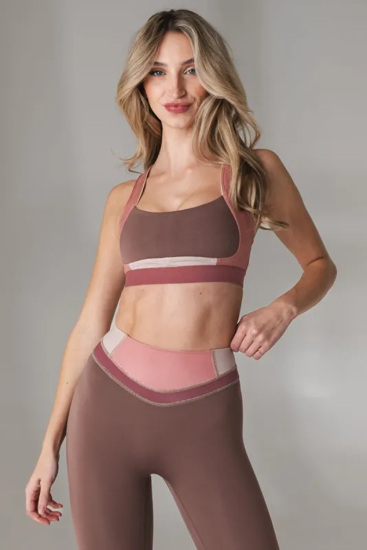 Vitality Pulse™ Hue Bra - Cherry Cola sold by Balance Athletica