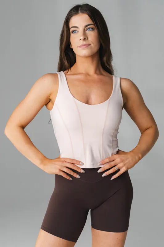 Cloud II™ Corset Tank - Pearl sold by Balance Athletica