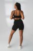 The Cloud Rider Short - Midnight - Black Triangle Logo - Revitalized sold by Balance Athletica