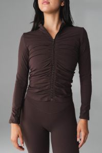 Cloud II™ Gather Jacket - Espresso sold by Balance Athletica