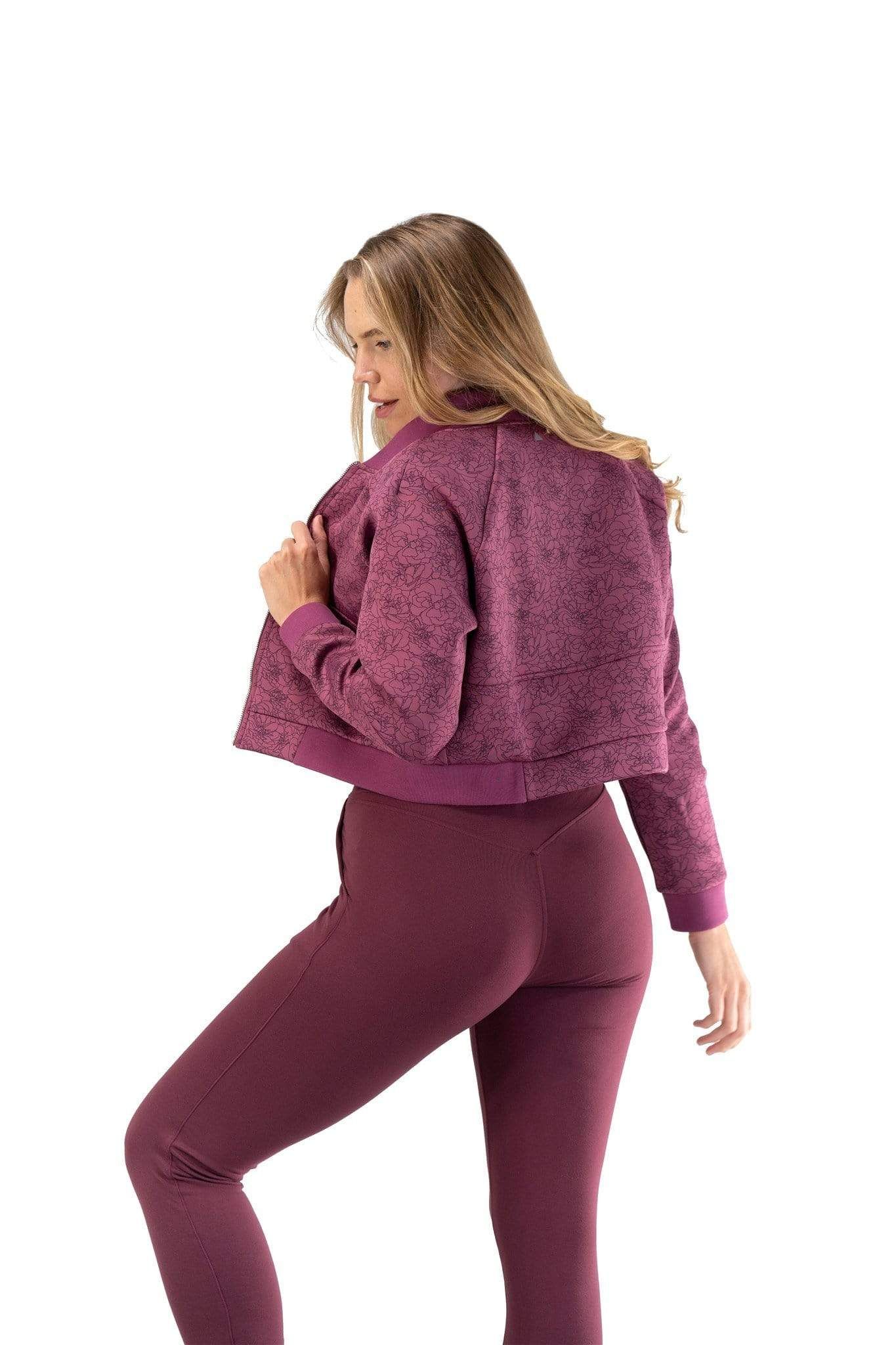 The Women's Flight Jacket - Wild Rose - Fleur - Revitalized sold by Balance Athletica product image thumbnail 4
