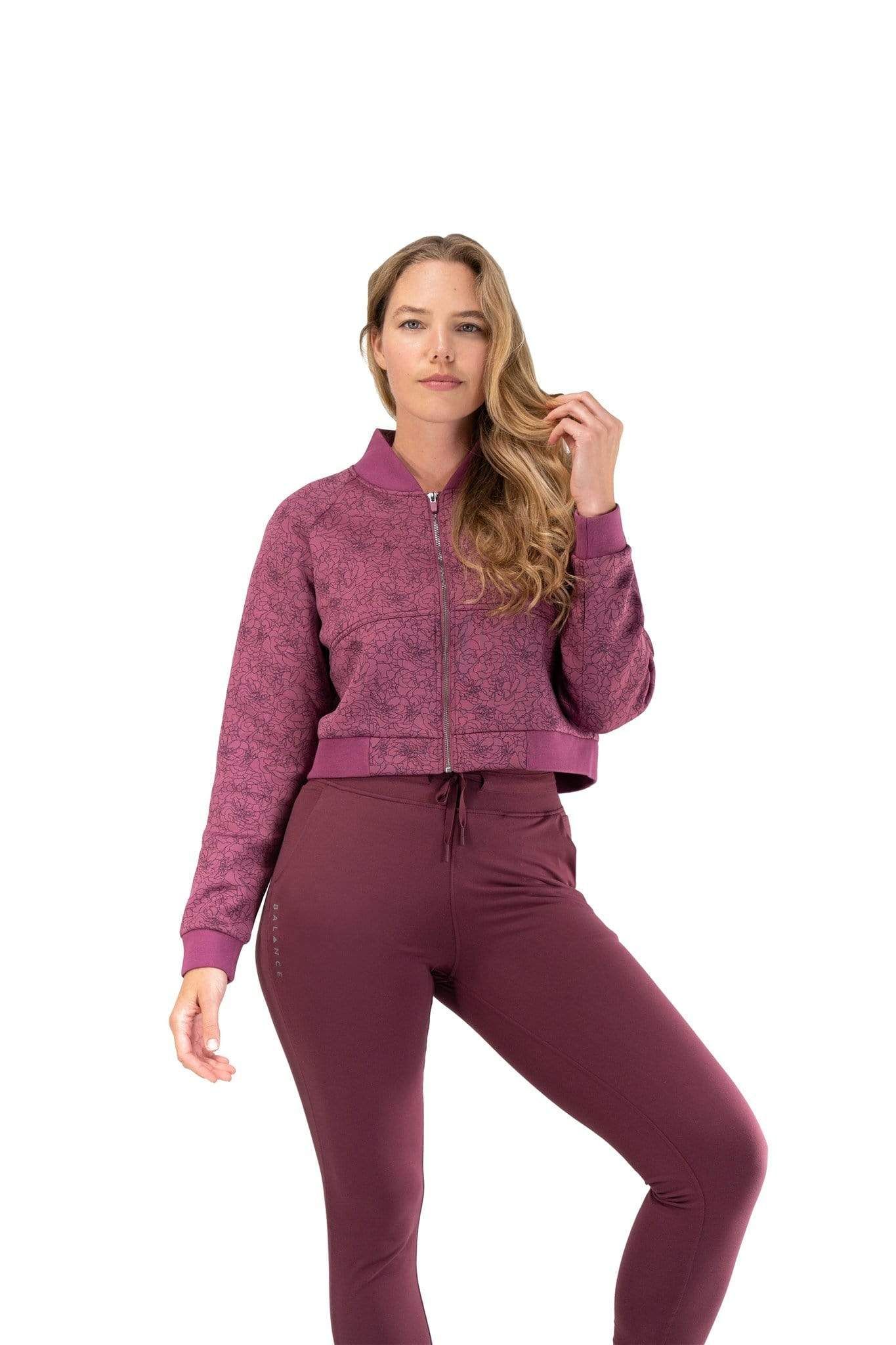 The Women's Flight Jacket - Wild Rose - Fleur - Revitalized sold by Balance Athletica product image thumbnail 2