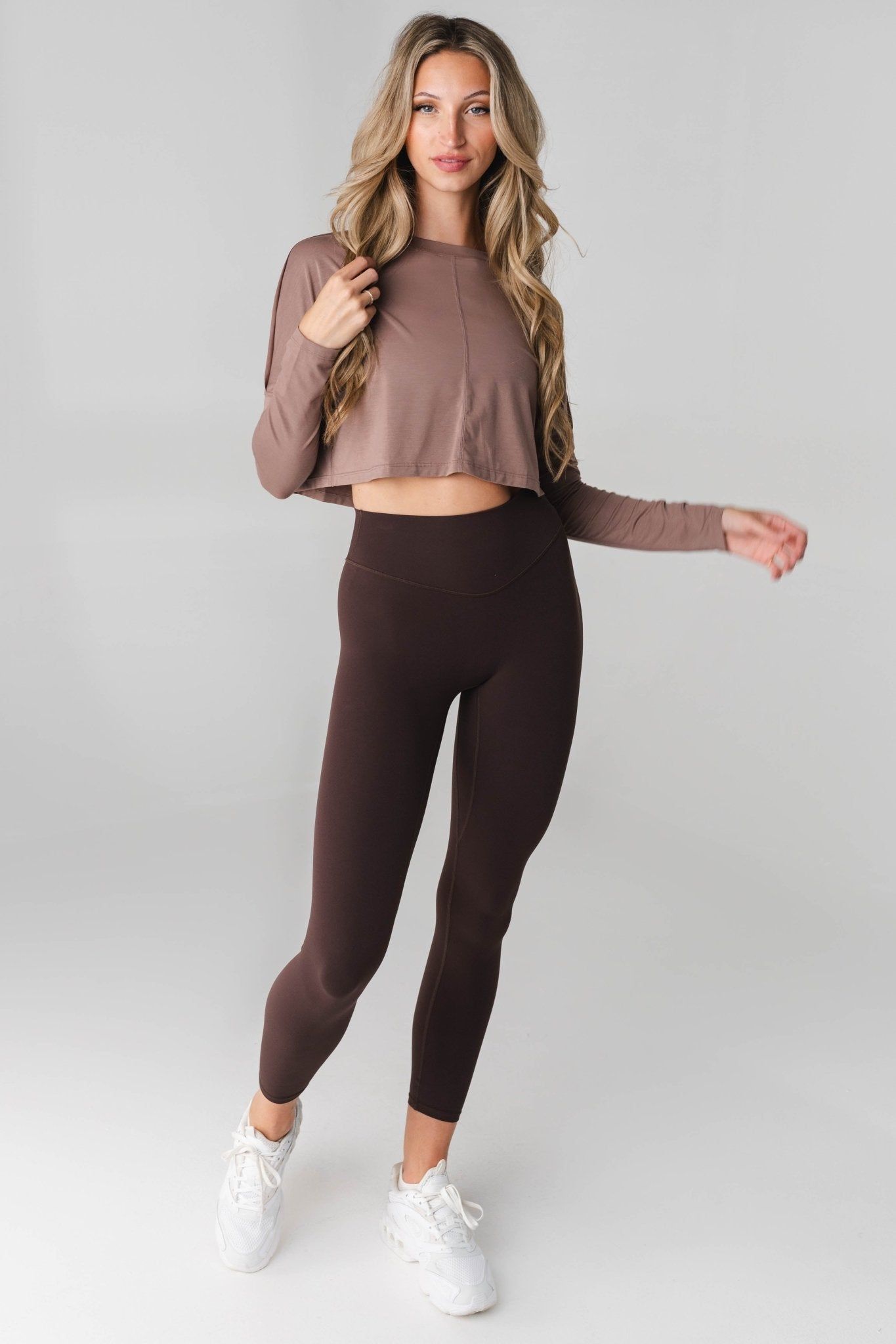 Vitality Versa Open Back Long Sleeve - Mocha sold by Balance Athletica product image thumbnail 5